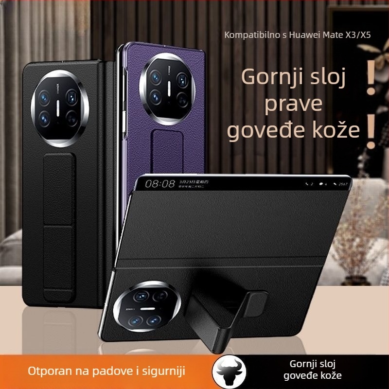 Kućište Huawei Mate X5 – zaštitno kućište, poslovni stil; materijal: šperploča; kompatibilno s Huawei Mate X5