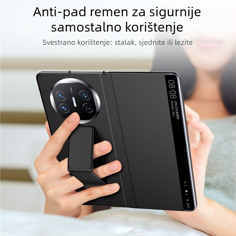 Kućište Huawei Mate X5 – zaštitno kućište, poslovni stil; materijal: šperploča; kompatibilno s Huawei Mate X5