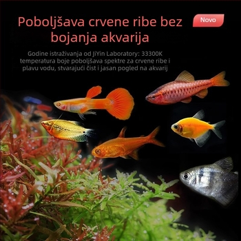 Jiyin LED podvodno svjetlo za akvarij, kućište od aluminijske legure, vodootporno
