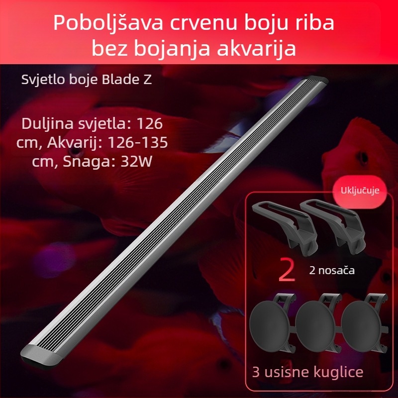 Jiyin LED podvodno svjetlo za akvarij, kućište od aluminijske legure, vodootporno