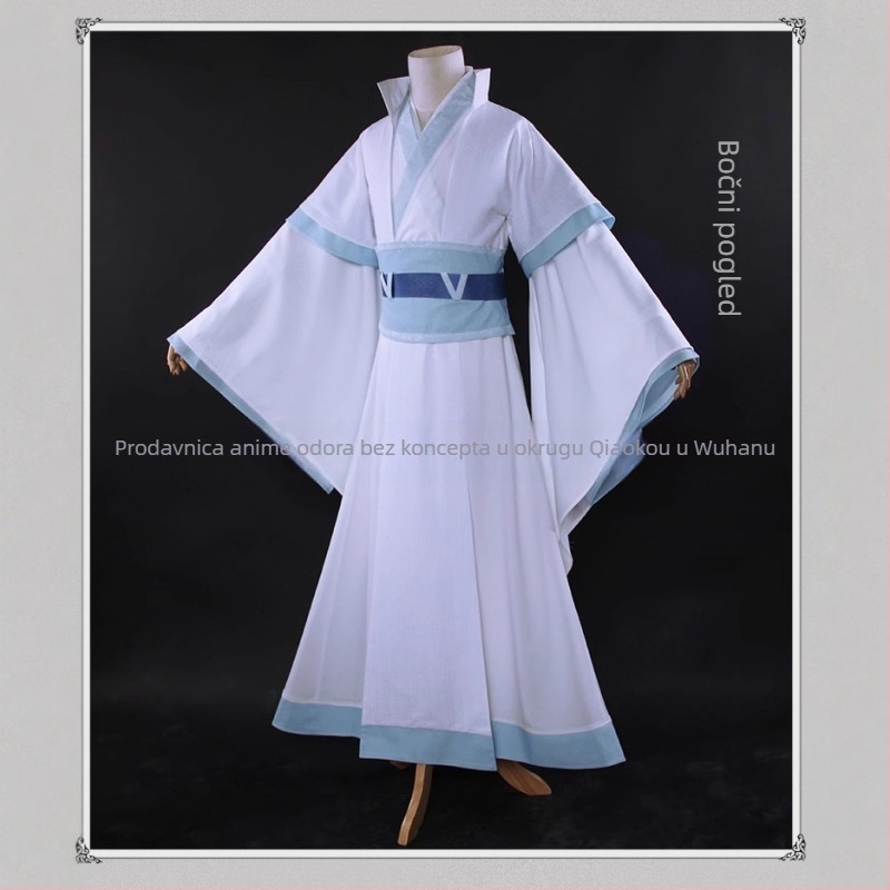 Cosplay kostim Wei Wuxiana iz The Grandmaster of Demonic Cultivation – tradicionalna kineska hanfu haljina, poliester 70-80%, unisex, proljeće 2023, za igranje u igrama