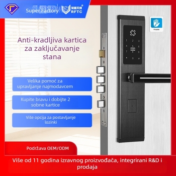 Pametna brava RF-002 s numeričkom tipkovnicom, nehrđajući čelik, marka RFTC/Rongfu Tiancheng, privatna oznaka dostupna