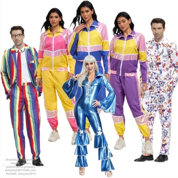 Zhu Mi Lian Unisex Lycra Scenski Kostim za Retro Disco, Hip-Hop i Rock Izvedbe (Proljeće 2026)