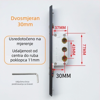 Prozorska brava s lozinkom, nehrđajući čelik, dvostruki blokirajući mehanizam, za kućnu upotrebu