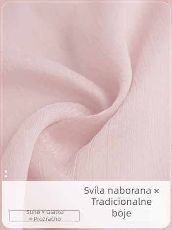 Bluza od gaze za odrasle žene – moderan plesni top, 100% poliester, slobodan kroj, pogodno za scenu, balet i narodni ples