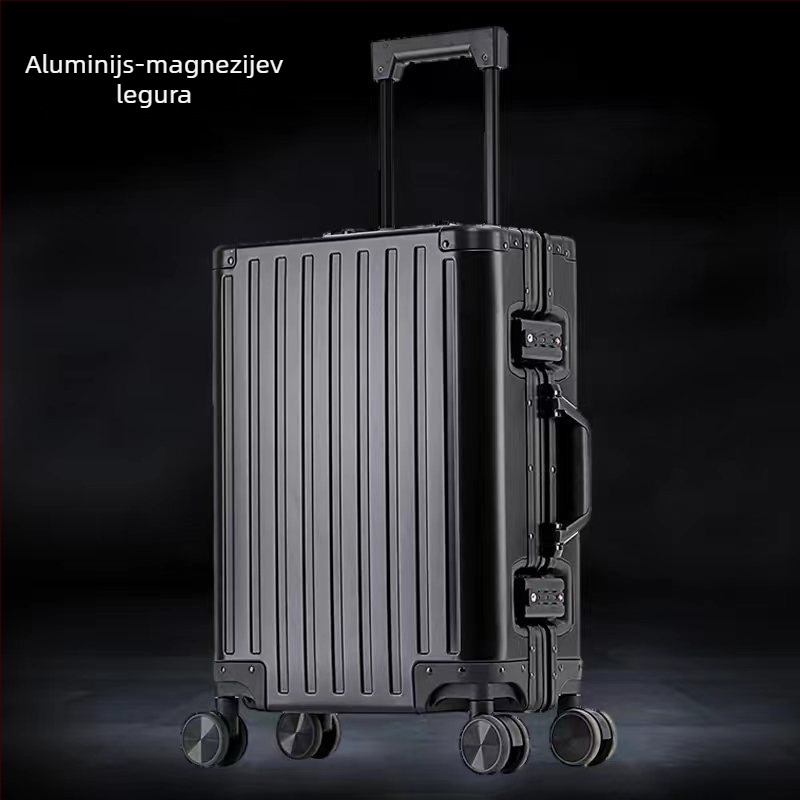 Ručna prtljaga od aluminijsko-magnijeve legure, TSA kombinacijska brava, univerzalni kotači; vodootporna, lagana i s odjeljkom za suho i mokro.