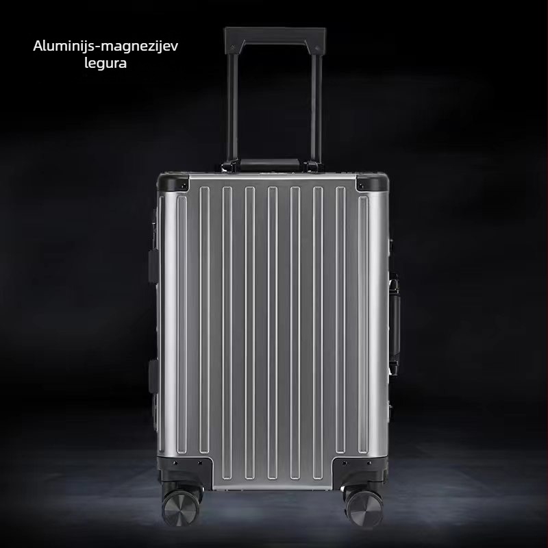 Ručna prtljaga od aluminijsko-magnijeve legure, TSA kombinacijska brava, univerzalni kotači; vodootporna, lagana i s odjeljkom za suho i mokro.