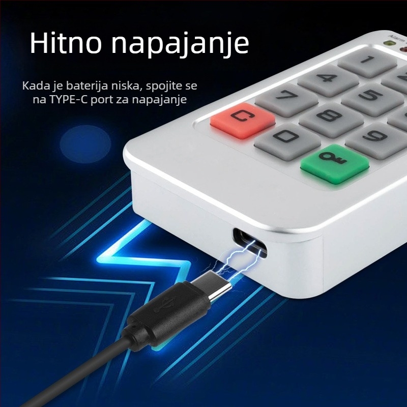 Ormarić za zaključavanje s elektroničkim tipkovničkim zaključavanjem — Baoleji model 61982, plastika, za ormariće, moderni minimalistički stil