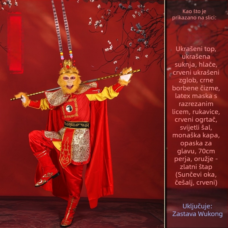 Set kostima Putovanje na Zapad za četiri osobe – Sun Wukong, Tang Sanzang, Sha Wujing, Zhu Bajie; Poliester; jesen 2025; unisex; tb-963115145808