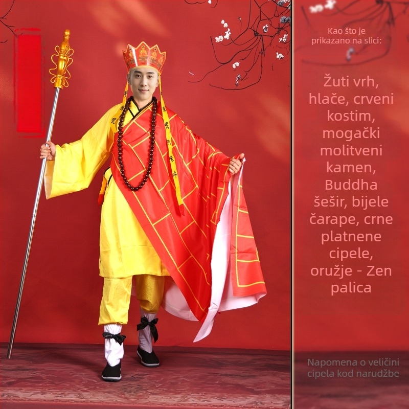 Set kostima Putovanje na Zapad za četiri osobe – Sun Wukong, Tang Sanzang, Sha Wujing, Zhu Bajie; Poliester; jesen 2025; unisex; tb-963115145808