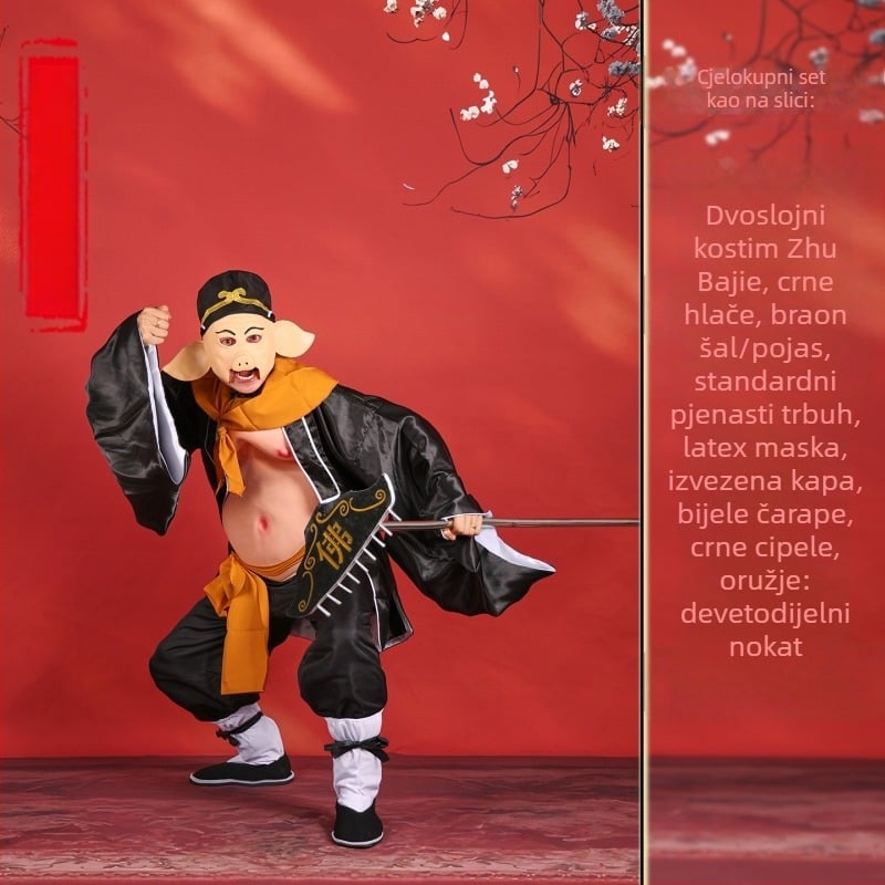 Set kostima Putovanje na Zapad za četiri osobe – Sun Wukong, Tang Sanzang, Sha Wujing, Zhu Bajie; Poliester; jesen 2025; unisex; tb-963115145808