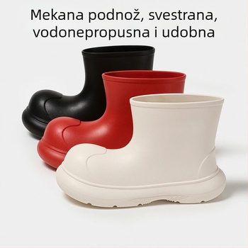 Unisex EVA vodootporne čizme do sredine potkoljenice, protuklizna potplata, ravna peta, svakodnevne.