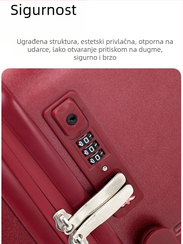 Putni kozmetički kovčeg – ultra lagan, podizna ručka, ABS+PC konstrukcija, zatvaranje na patentni zatvarač, univerzalni kotači