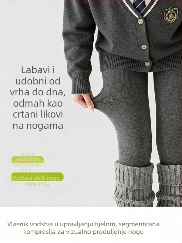 Jednodelne tajice od viskoznog vlakna, debele, oblikovanje, visoka elastičnost