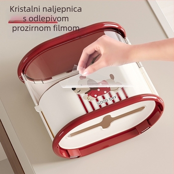 Plastična kutija za maramice s zidnom montažom, vodootporna, s prostorom za ručnike u kupaonici