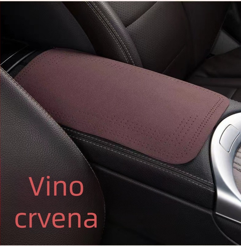 Navlaka za kutiju naslona za lakat u automobilu od velura, univerzalna prilagodba, mogućnost prilagodbe