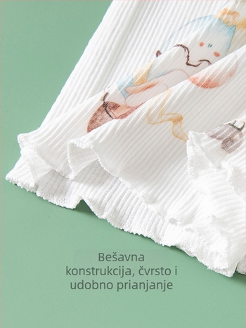 Zaštitnik trbuha za bebe | Mješavina pamuka, odvlažuje vlagu, kokon-stil, crtani uzorak, za dob djece 0–3 godine