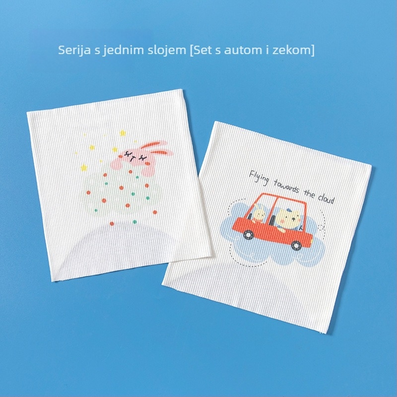 Zaštitnik trbuha za bebe | Mješavina pamuka, odvlažuje vlagu, kokon-stil, crtani uzorak, za dob djece 0–3 godine