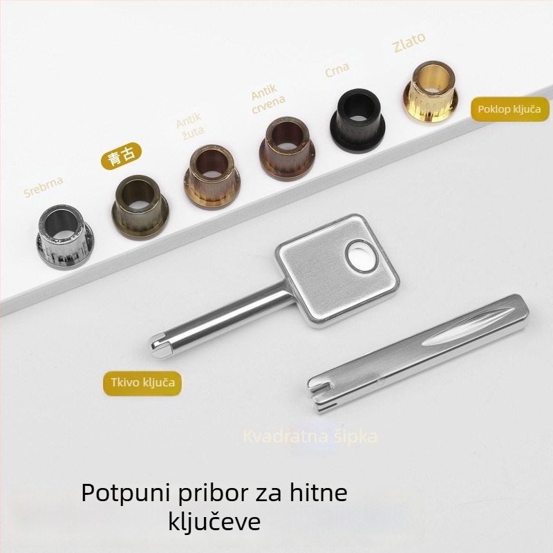 Hitni ključ za nevidljivu bravu vrata – univerzalni ključ; legura, 43 g, model: Univerzalni ključ