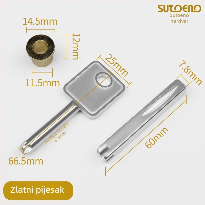 Hitni ključ za nevidljivu bravu vrata – univerzalni ključ; legura, 43 g, model: Univerzalni ključ