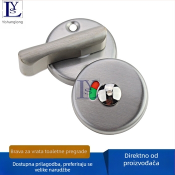 Indikatorska brava za pregrade javne WC, nehrđajući čelik 304, model YSL-B02