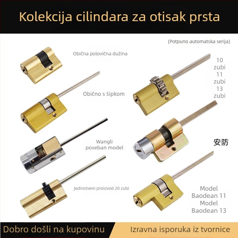 Cilindar brave s otiskom prsta za vrata, bakar, moderan minimalistički stil, mogućnost prilagodbe obrade, opća primjena, Core Crown