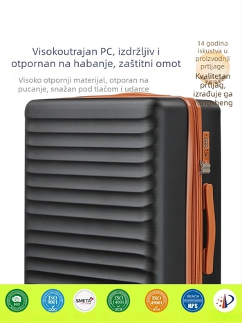 SAIKIT 3-dijelni set kovčega za putovanje, proširivi, TSA zaključavanje, PC ljuska, kotači sa svih strana