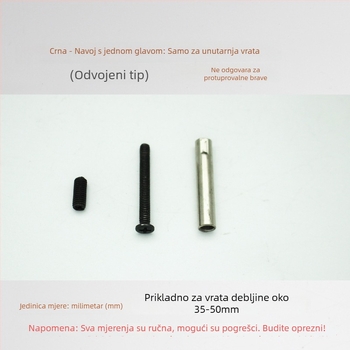 Vijci kućišta brave, nehrđajući čelik, ball-lock, unutarnja montaža
