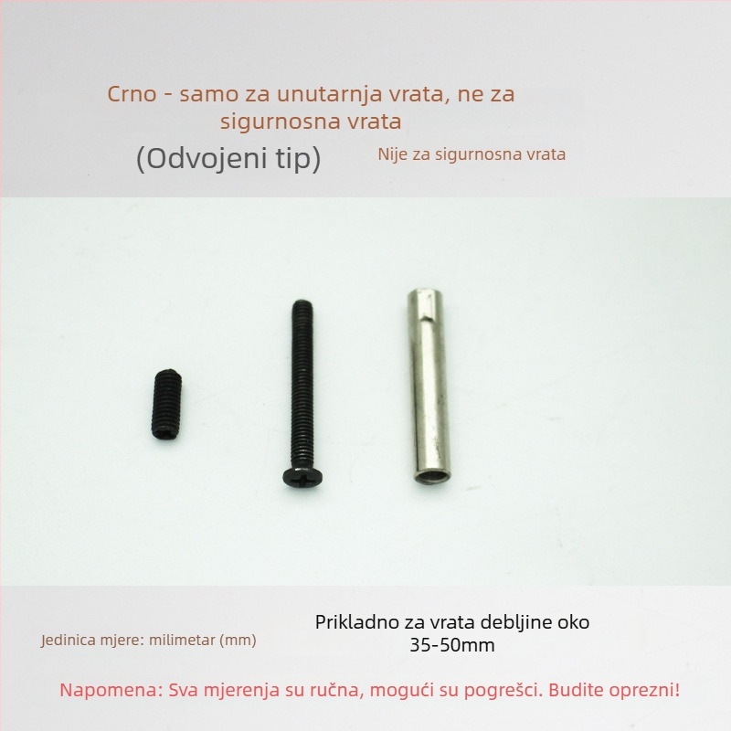 Vijci kućišta brave, nehrđajući čelik, ball-lock, unutarnja montaža
