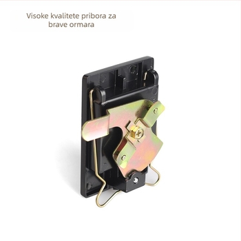 Brava za ormarić Flash Lock – Željezna, Ugradna kvaka-ključavica za ormariće (Model: Flash Lock; Materijal: Željezo; Ugradnja: Ugradnja; S ključem)