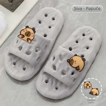 Ženske EVA papuče, tihe i anti-slip, brzo se suše, potplat PVC, injekcijski oblikovane, jednobojne, jednostavan stil