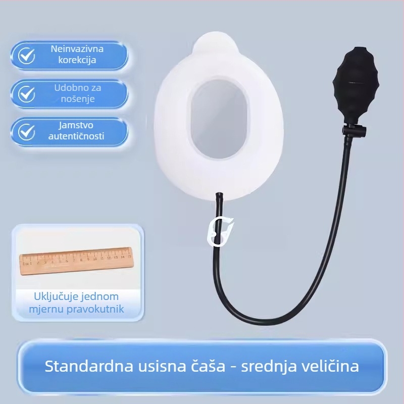 Korektor kifastog prsnog koša s podtlusnom usisnom čašom — silikonsko tijelo, model YKS-4031, marka Medium