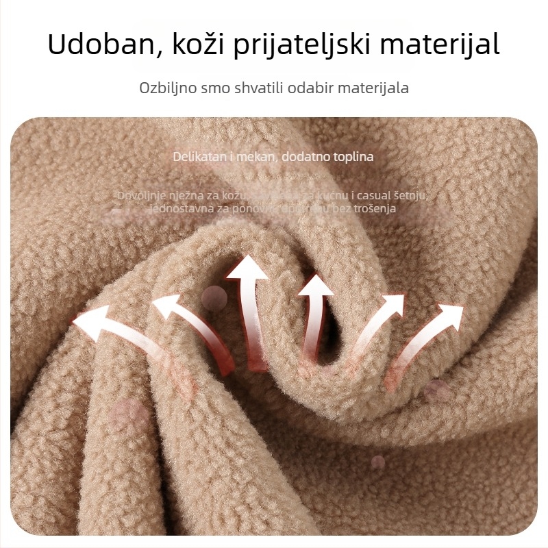 Ženske zimske hlače s visokim strukom, ravne i široke nogavice, 2025