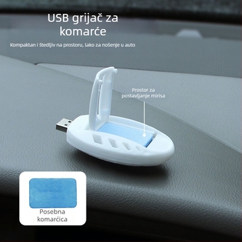 Automobilski USB repelent za komarce (ABS materijal, USB napajanje, model qt-23014-01, snaga 1W, marka Che Zhiqian)