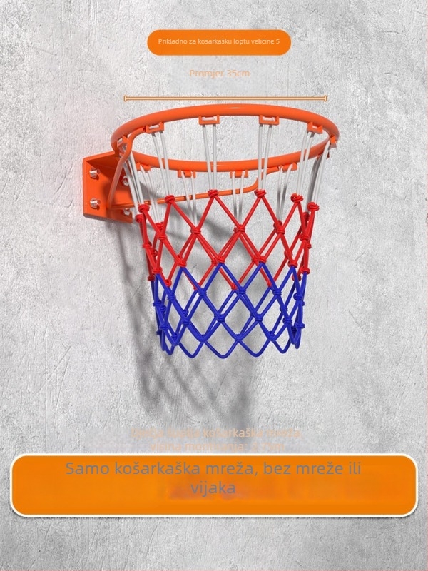 Stalak za košarku s pločom, nehrđajući čelik, snap-on ugradnja, prijenosno za kućnu upotrebu/park