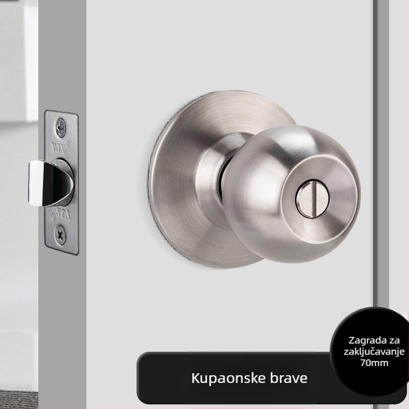Ball Lock unutarnji vratni zaključak – YJX 5871, 304 nehrđajući čelik, moderni minimalistički stil