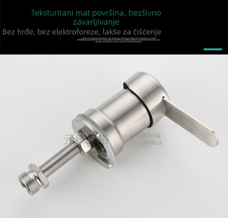 Kran za šampon stol – 304 nehrđajući čelik, model 10578811, električni topli/hladni vodovod, jednostruki dizajn, CE potvrda