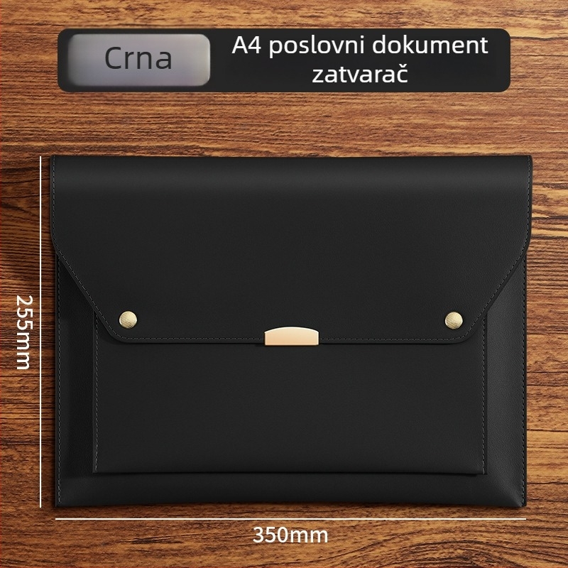 Kancelarijski organizator dokumenata sa zatvaranjem tipa Snap, PP materijal, oblik: blok papira