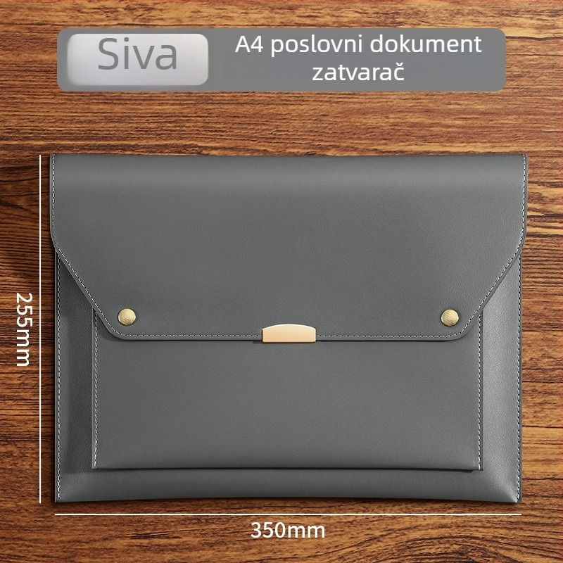 Kancelarijski organizator dokumenata sa zatvaranjem tipa Snap, PP materijal, oblik: blok papira