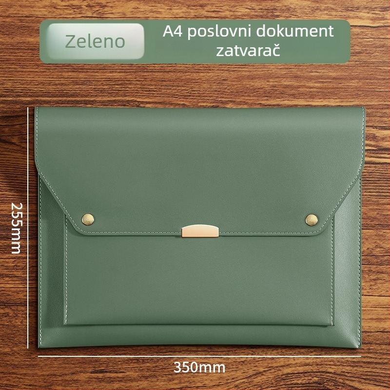 Kancelarijski organizator dokumenata sa zatvaranjem tipa Snap, PP materijal, oblik: blok papira