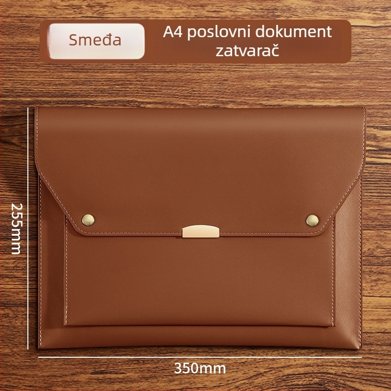 Kancelarijski organizator dokumenata sa zatvaranjem tipa Snap, PP materijal, oblik: blok papira