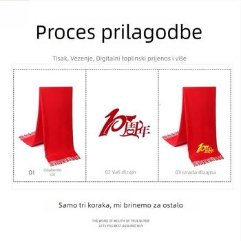 Šal od kašmira s prilagođenim logotip šivom, twill tkanina, samo zagrijavanje, za četiri sezone