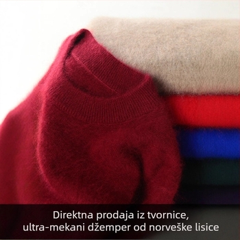 Džemper od viskoze, debeli, s visokim ovratnikom, dugim rukavima, u korejskom stilu