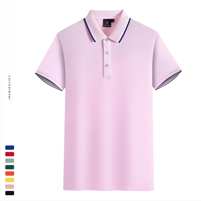 Polo majica s izvezenim reklamnim logotipom, kratki rukavi, pamuk, uski kroj, ljeto, radna odjeća