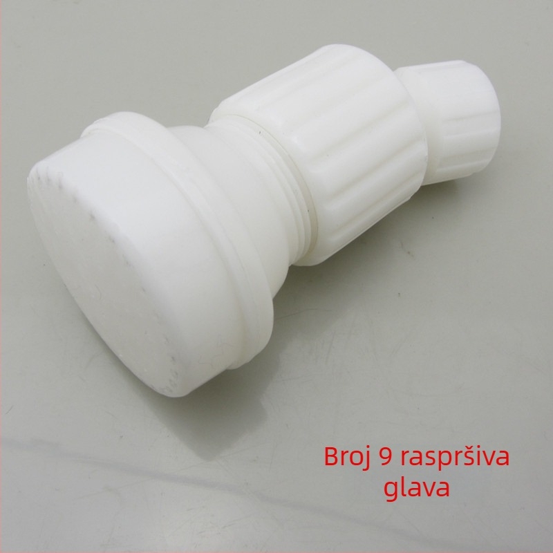 Gornja tuš glava, plastična, jednovodna glava, navojski priključak, moderan minimalistički stil