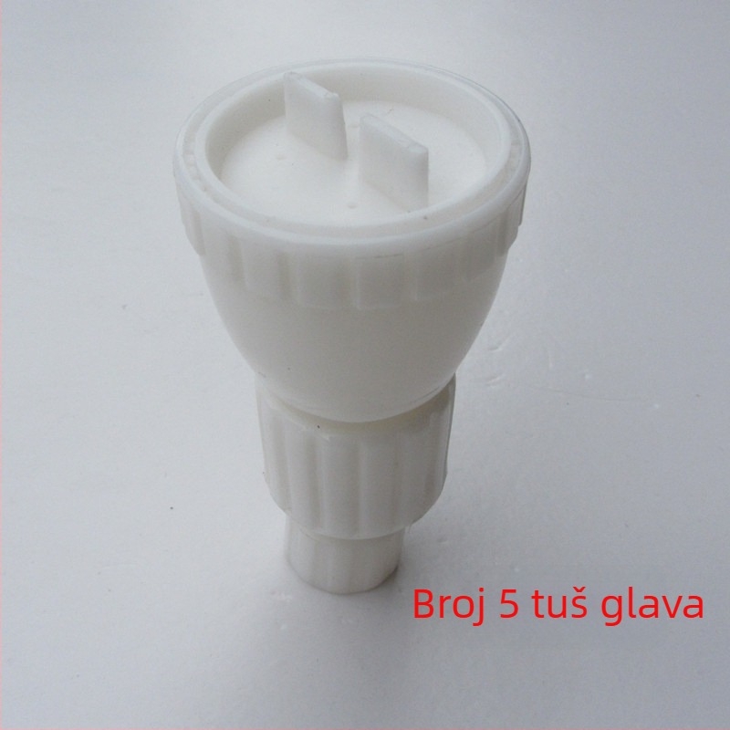 Gornja tuš glava, plastična, jednovodna glava, navojski priključak, moderan minimalistički stil