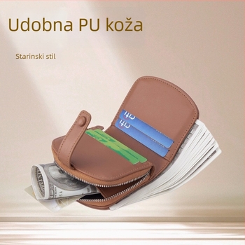 Ženski novčanik u korejskom stilu, model L-6207, PU materijal, 2-sklopni dizajn, cartoon uzorak, anime dizajn