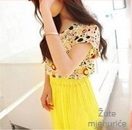 Ženska šifon bluza s printom, slobodan kroj, bat rukav, okrugli izrez, ljetni top, duljina 50–65 cm