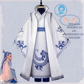 Nezha cosplay kostim – unisex, poliester 95%+, za igre i animaciju, proljeće 2025