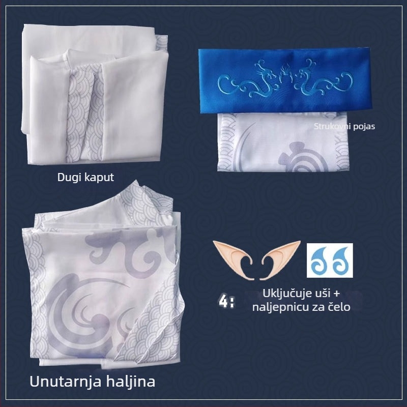 Nezha cosplay kostim – unisex, poliester 95%+, za igre i animaciju, proljeće 2025